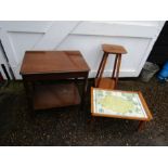 Norfolk map lap tray, trolley and plant stand