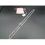 A sterling silver (925) necklace by Silver UK, 38cm approx in length.
