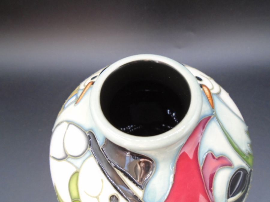 Moorcroft Christmas Snowman pottery vase of ovoid form, decorated in the Snow Dance pattern designed - Image 4 of 6