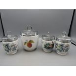 Royal Worcester coddlers 0ne large and 3 normal size
