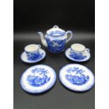 Ridgway's Humphreys Clock pattern breakfast set decorated with scenes from Charles Dickens Old