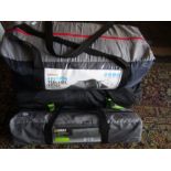 4 person dome tent from Halfords, a wind break and another tent (poss 2 man)