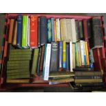 A crate of religious books inc very old bible, owned by a methodist lay preacher