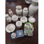 Aynsley 'little sweetheart' ceramics plus Royal Doulton and Wedgwood trinket pots etc