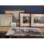 Aeroplanes, ships and other various prints