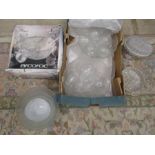 3 punch bowl sets, fruit bowl set, lidded pot etc