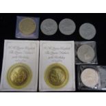 3 x 2002 QEII £5 coins, 3 xQueen Mothers commemorative crowns, 2 x 90th Queen Mother £5 coins and