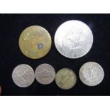1972 U.S Dollar, 2 x 1/4 dollar and 3 others