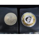 Westminster collection five pound coin QE11 and 2011 50p coin for Diamond jubilee
