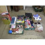 Large lot of sewing, knitting and crafting items