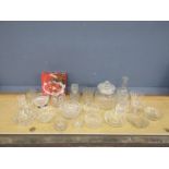 Mixed glassware to include ashtrays and jars etc