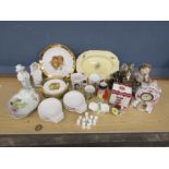 Mixed china to include Royal Doulton and Coalport etc