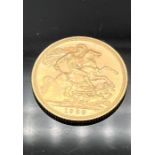 GOLD FULL SOVEREIGN 1959 QUEEN ELIZABETH II