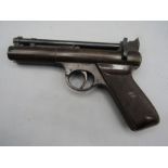 A Webley air pistol 'The Webley Senior' dated 1925  comes in a modern case