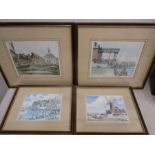 Philip Marston ltd edition prints of Wells-next to the sea- 74/850 and one of Kings Lynn's Custom