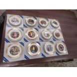 Set of 12 boxed Royal Copenhagen Hans Christian Anderson picture plates