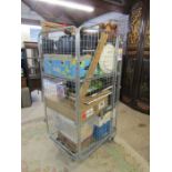 Stillage to contain china, pictures and cutlery etc