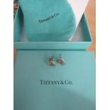 Tiffany & co silver stud earrings with original box and bag