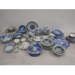 Blue & White ceramics inc Oriental and Spode