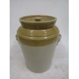 Large stoneware lidded pot 36cmH