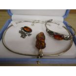 Silver and Amber jewellery