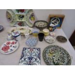 Hand painted European pottery and similar