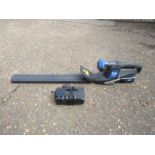 Cordless Mac Allister hedge trimmer with charger