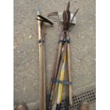 quantity of garden tools