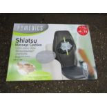 Boxed Shiatsu massage cushion from a house clearance