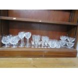 Waterford crystal 35 piece suite comprising 6 brandy glasses, 6 grapefruit dishes, 6 tumblers, 5
