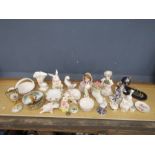 Mixed china to include part tea set and figurines etc