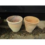 2 Terracotta garden pots H29cm approx