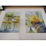 Michael Haswell watercolours- unframed