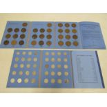 2 Great Britain folder collections Pennies 1902-1929 and sixpence