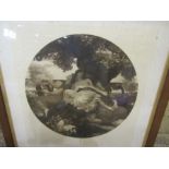 'The Garden of Hesperides' plate dated 1893 101x76cm in wooden frame