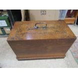 Frister & Rossman vintage sewing machine in inlaid case with key