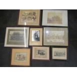 Vintage prints and photo's including Marrington Hall and Yorkshire Hussars 1939