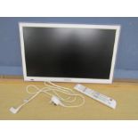Samsung white 21" tv with remote