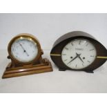 H Samuel art deco style clock and barometer