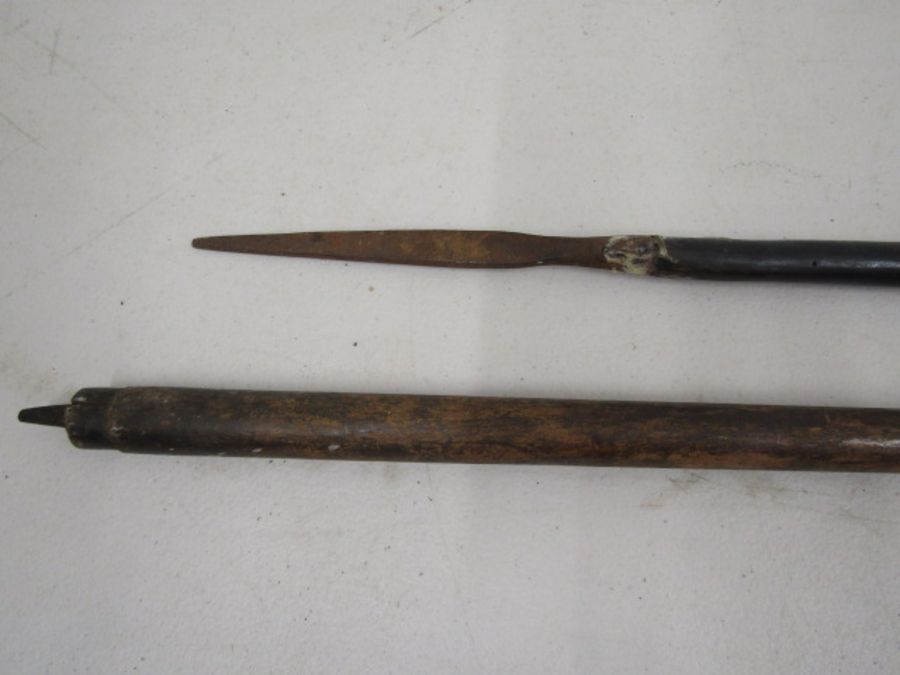African spear a/f and one with horn - Image 6 of 8