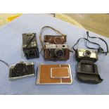 5 Vintage cameras to include Kodak etc