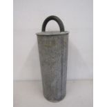 Galvanised canister 45cmH