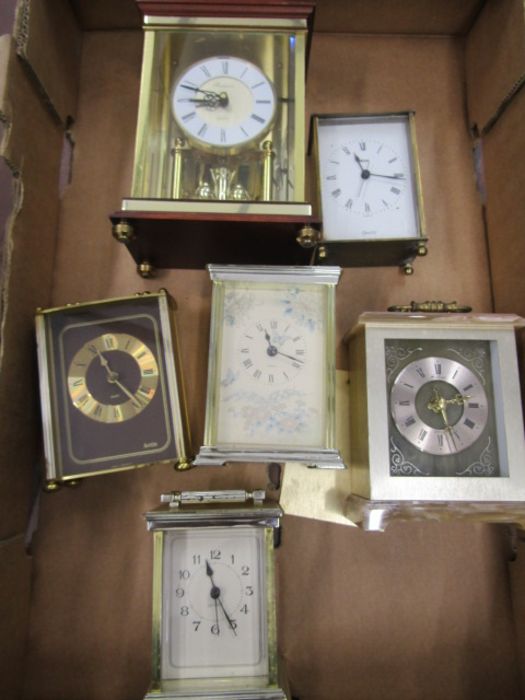 5 carriage clocks and 1 anniversary