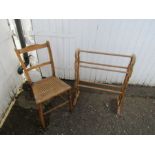 Towel rail and chair