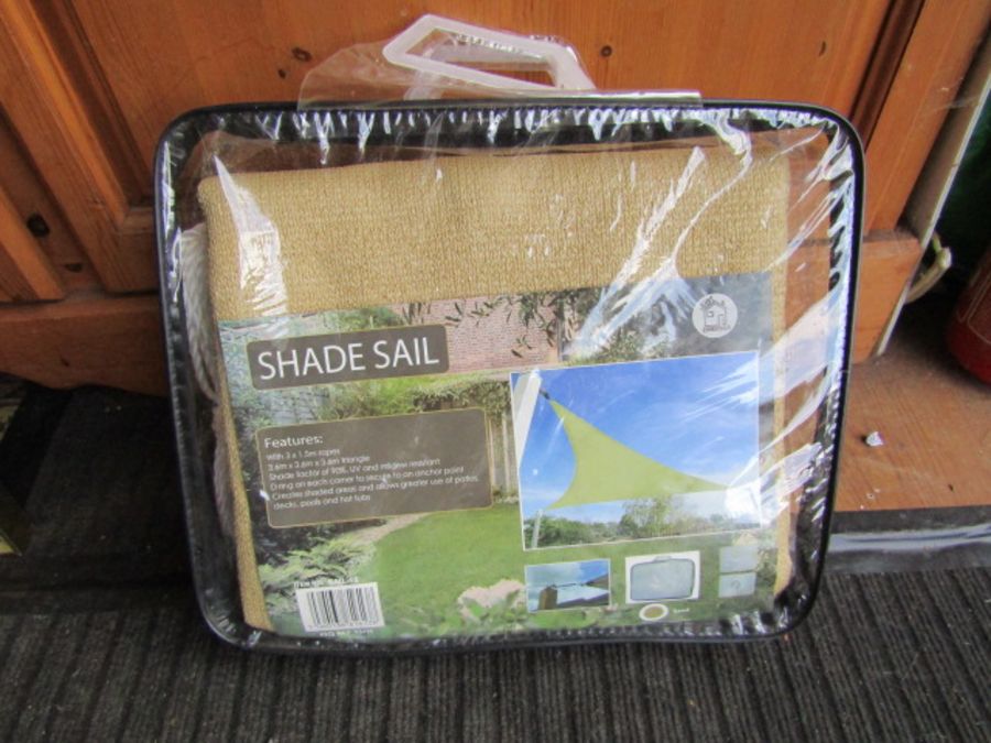 Unused shade sail in bag 3.6M X 3.6M X 3.6M triangle