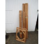 wooden stretcher bars for canvas pictures with dimensions in photos