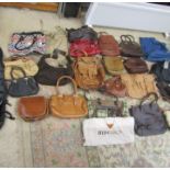 Ladies handbags, most leather
