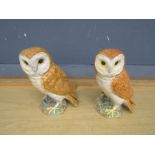 2 Beswick owls H19cm approx