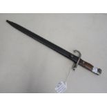 Argentine 1909 mauser bayonet , crest intact (often grinded off when takenout of service) with