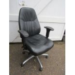 Office swivel chair (damage to one arm as shown in picture)